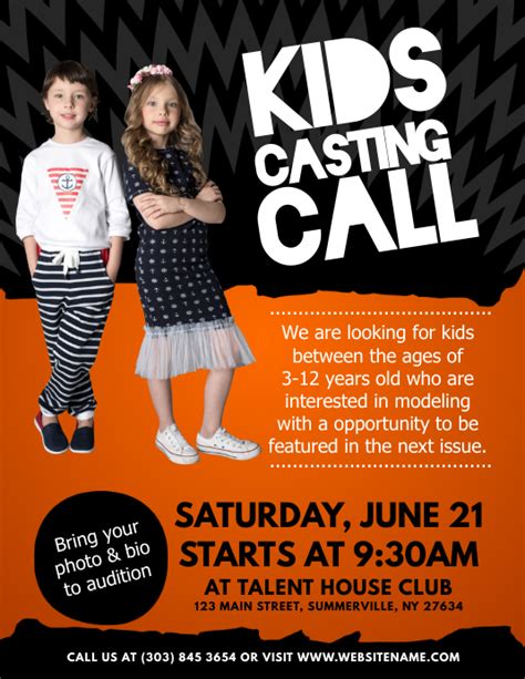 Kids casting call in Troy and Glens Falls